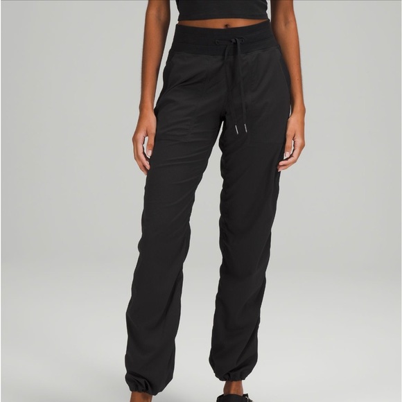LULULEMON STUDIO PANT, black worn a couple times, too small for me. - Picture 1 of 4